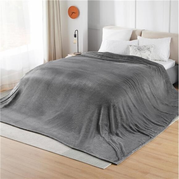 Oversized King Blanket 120x120 Soft Fleece Large Throw Bed Sofa Couch Cozy Warm - Picture 4 of 7